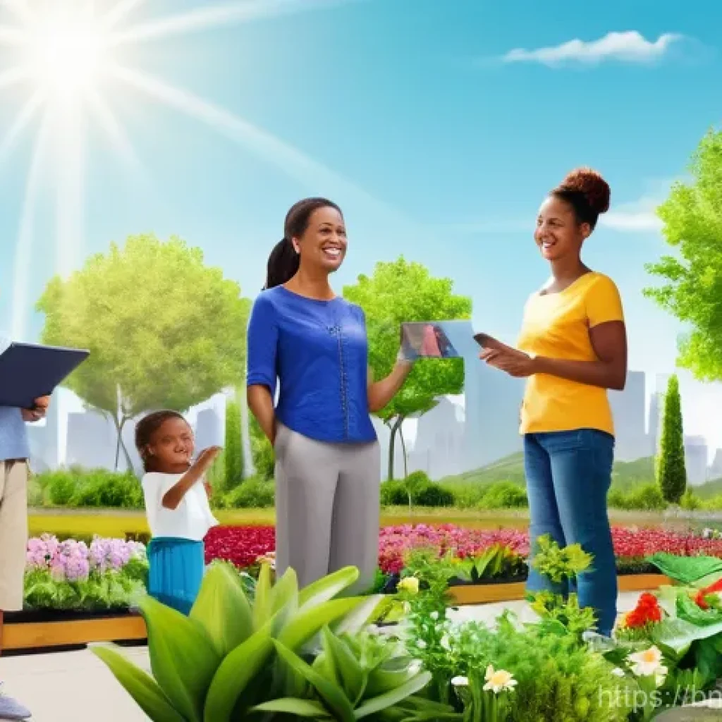 소셜 임팩트 측정과 이해관계자 만족도 - **Prompt 1: Visualizing Community Progress Through Social Impact**
    A bright, uplifting scene dep...