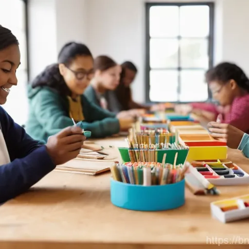소셜 임팩트 평가를 위한 툴 비교 - **Prompt 1: Vibrant Community Workshop**
    "A diverse group of adults and teenagers (aged 16+) act...