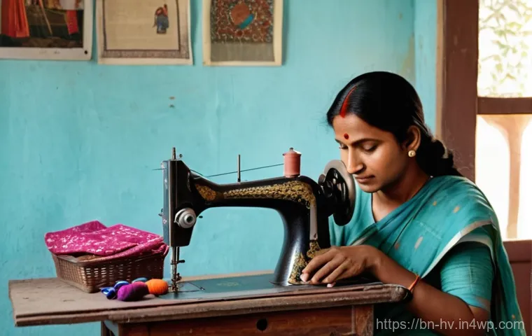 소셜 임팩트 측정의 사례 기반 교육 - A vibrant and bustling rural village scene in Bengal. A female social worker, dressed in a modest sa...